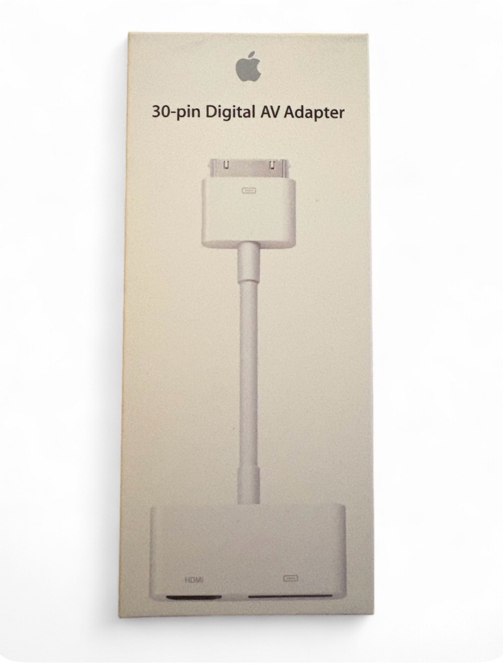New/Open Box Apple 30-pin Digital AV Adapter in white